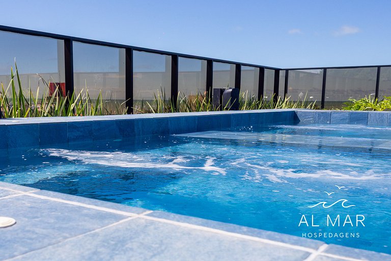Apto Luxo com Hidro & Piscina no Rooftop #T32C