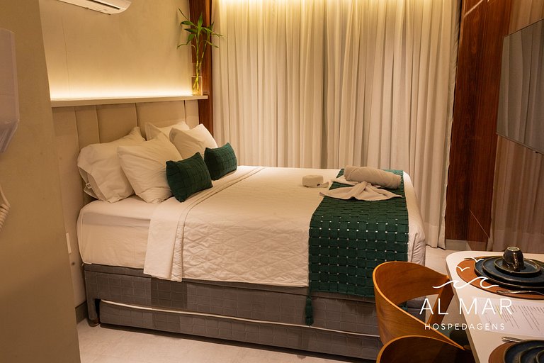 Apto Luxo com Hidro & Piscina no Rooftop #T32C