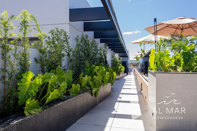 Apto Luxo com Hidro & Piscina no Rooftop #T32C