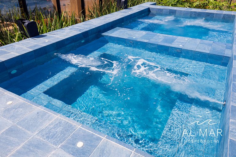 Apto Luxo com Hidro & Piscina no Rooftop #T32C