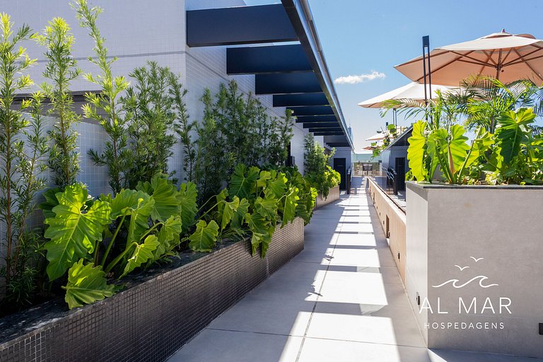 Apto Luxo com Hidro & Piscina no Rooftop #T32C