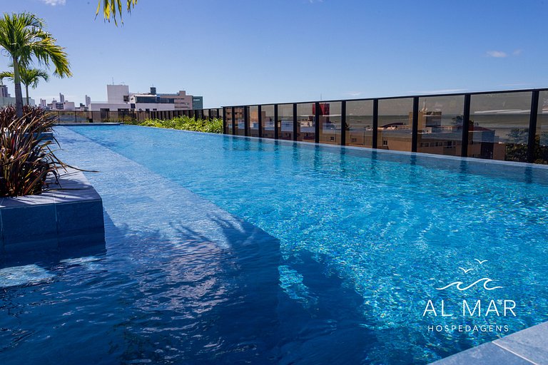 Apto Luxo com Hidro & Piscina no Rooftop #T32C