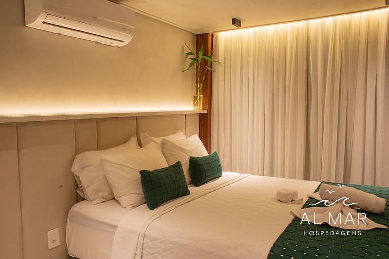 Apto Luxo com Hidro & Piscina no Rooftop #T32C