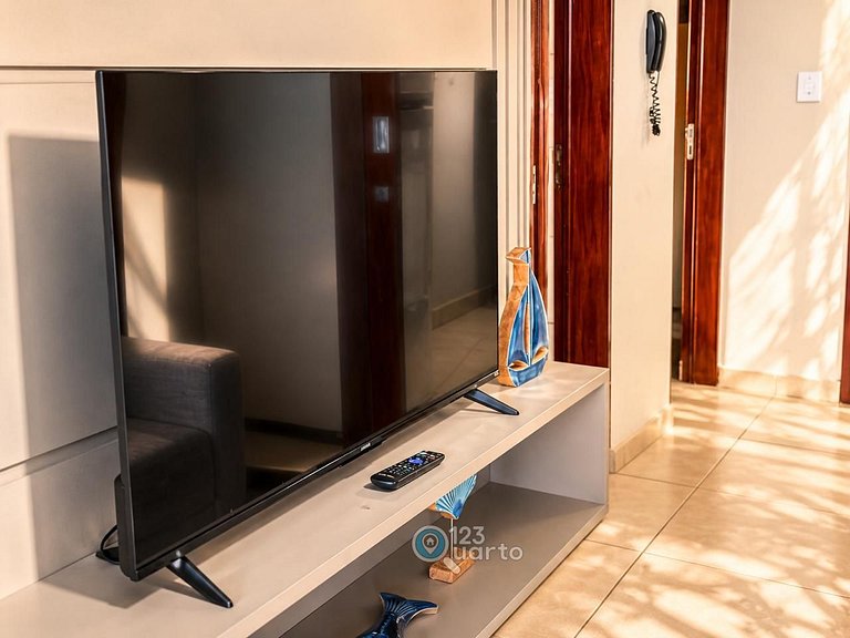 Apto 2 Quartos Pé na Areia LUXO | Flamboyant Bessa