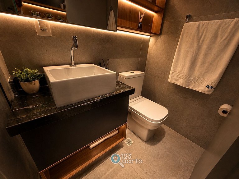 Apto Luxo | Hit Cabo Branco by 123Quarto #HCB245C