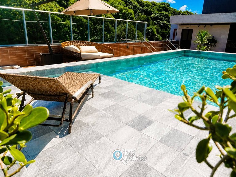 Stúdio em Cabo Branco Piscina na Cobertura #VM409