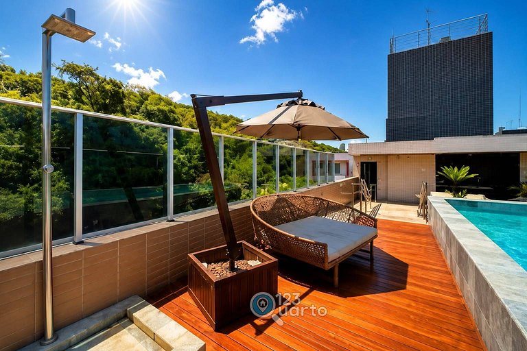 Stúdio em Cabo Branco Piscina na Cobertura #VM409