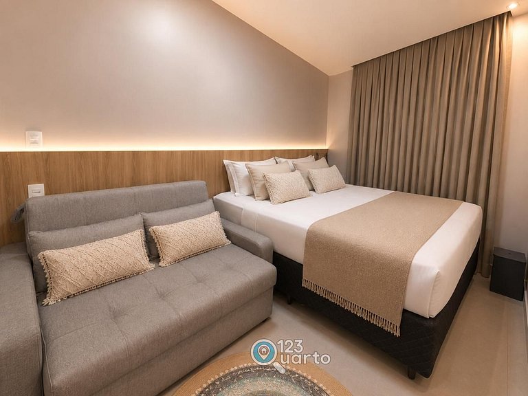 Stúdio Deluxe com Sofá Cama - #SOL601