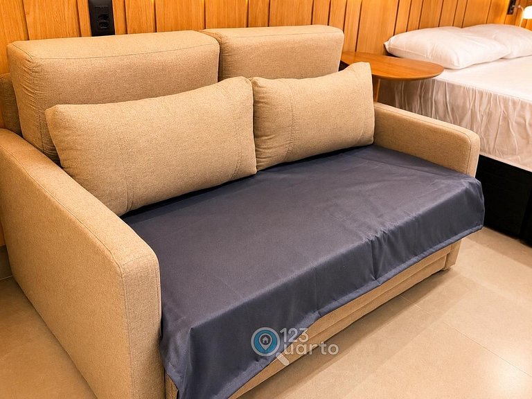 Flat Beira Mar, Lateral Com Vista Mar #GS202
