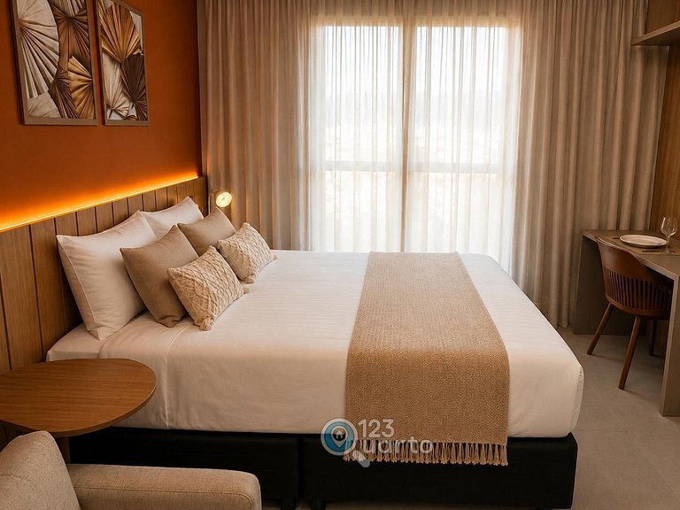 Flat Beira Mar, Lateral Com Vista Mar #GS202