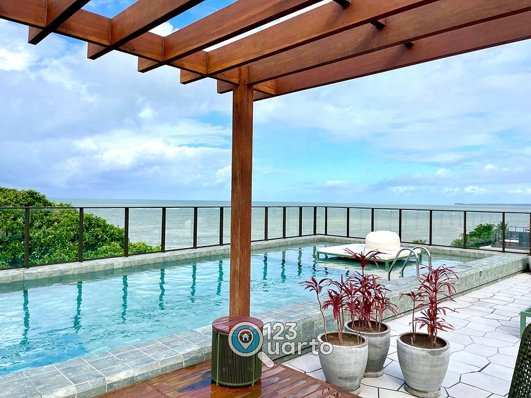 Flat Beira Mar, Lateral Com Vista Mar #GS202