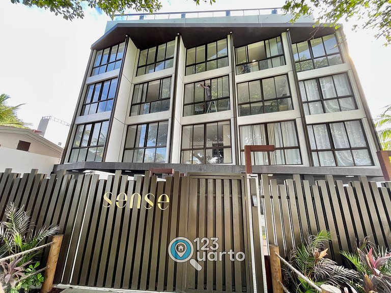 Flat Beira Mar, Lateral Com Vista Mar #GS202
