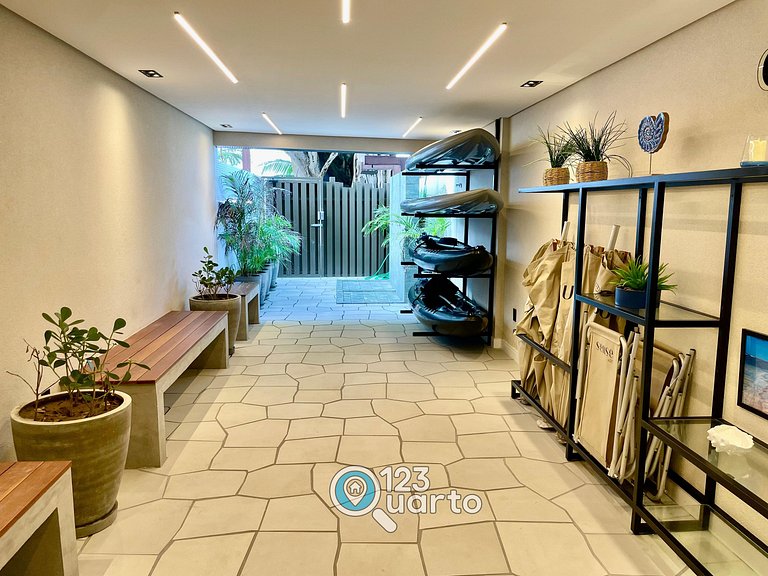 Flat Beira Mar, Lateral Com Vista Mar #GS202