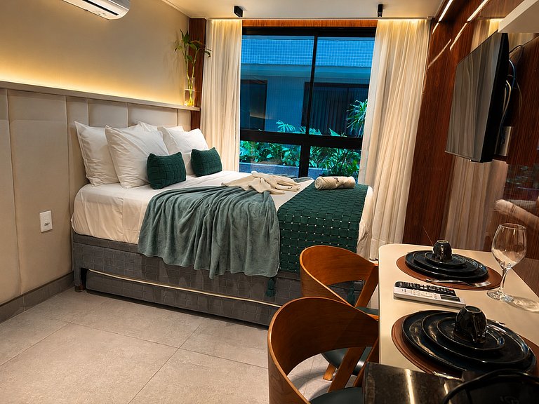 Flat - Alto Padrão com Rooftop com Piscina