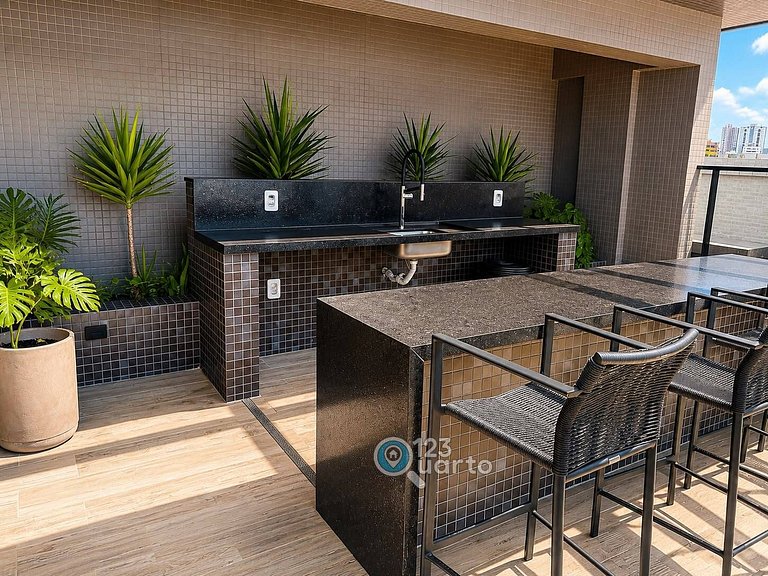 Apto Luxo Praiano - Beach Haus by 123Quarto