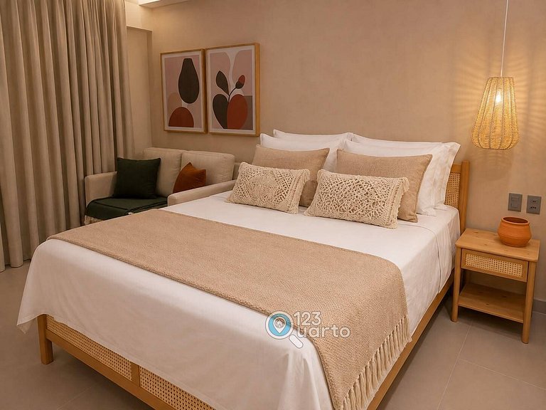 Apto Luxo Praiano - Beach Haus by 123Quarto