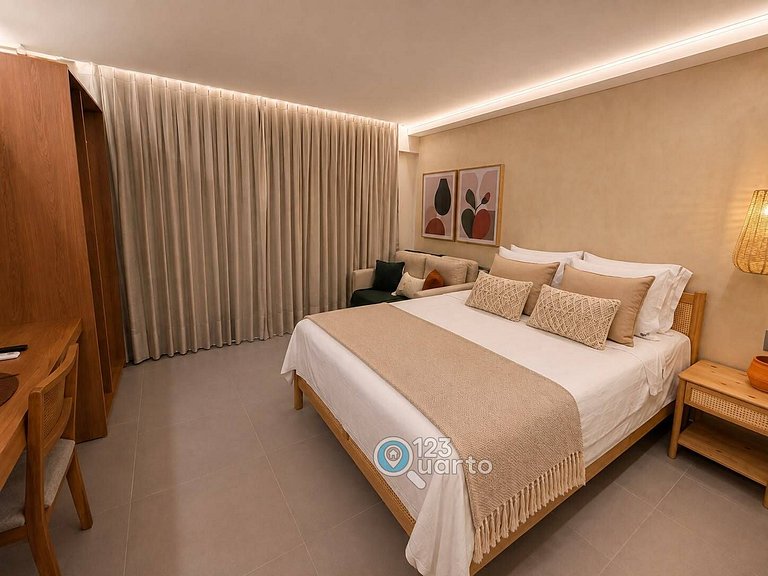 Apto Luxo Praiano - Beach Haus by 123Quarto
