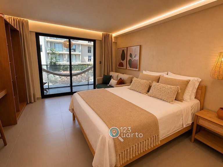 Apto Luxo Praiano - Beach Haus by 123Quarto