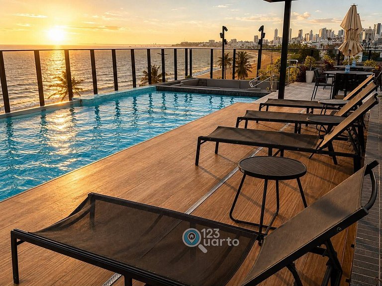 Apto Luxo Praiano - Beach Haus by 123Quarto