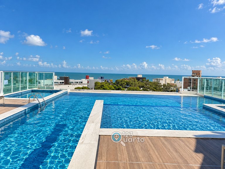 Apto Com Varanda Vista Oceano | 123Quarto