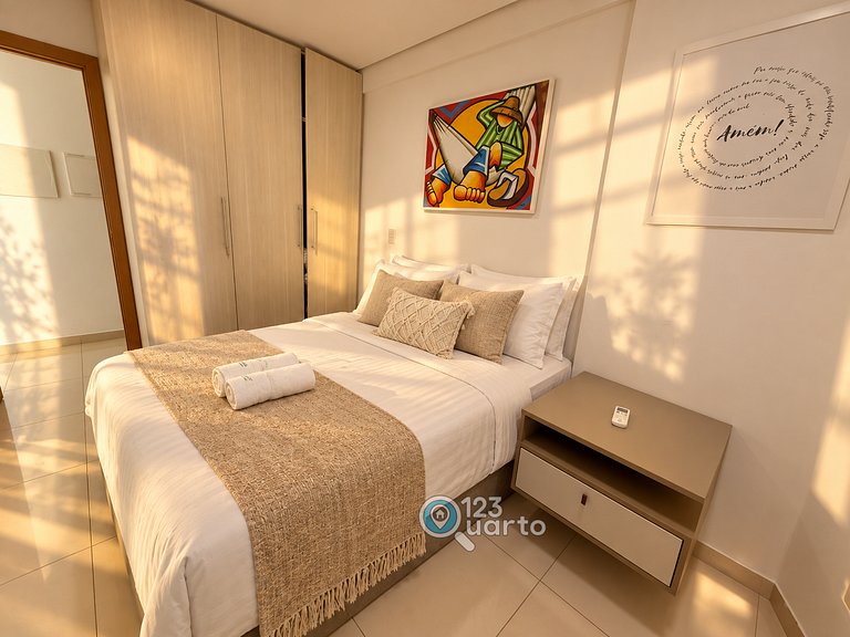 Apto Com Varanda Vista Oceano | 123Quarto