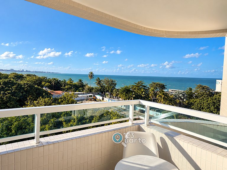 Apto Com Varanda Vista Oceano | 123Quarto